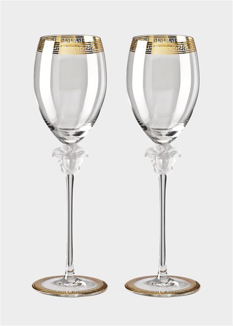 versace inspired wine glasses